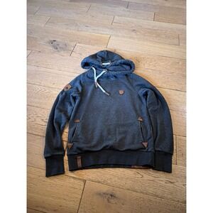 NAKETANO Brave New Word Women's Hoodie Heather Gray‎ Long Sleeve M